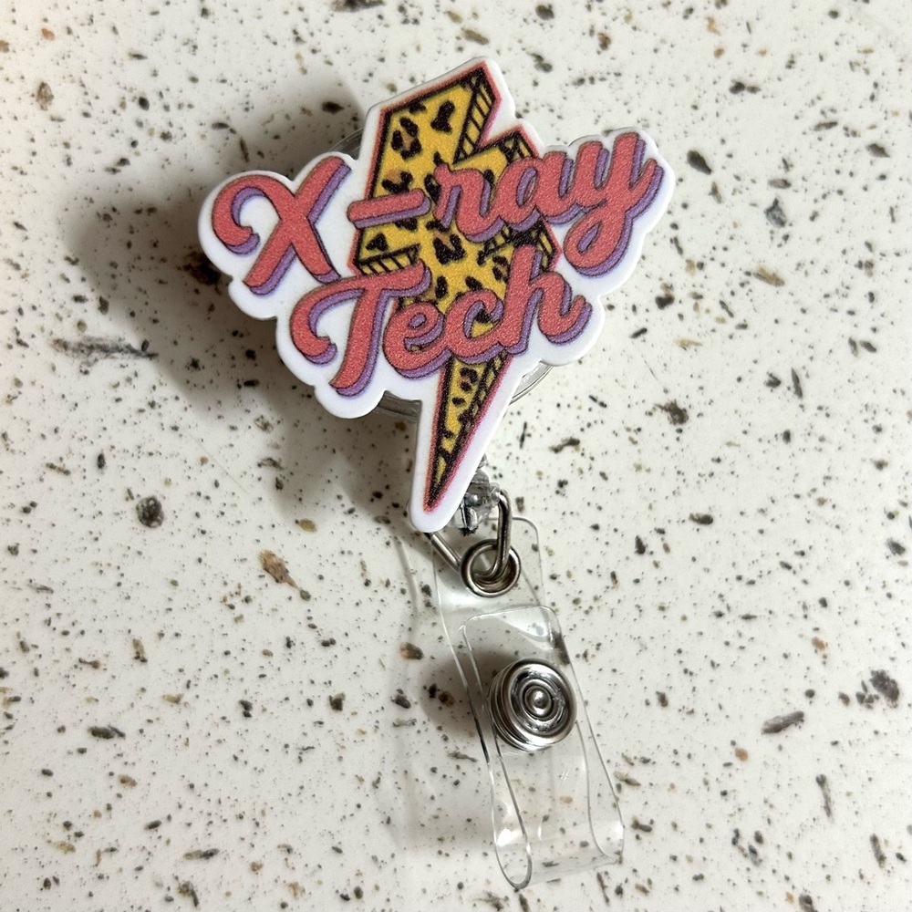 Cute X-Ray Tech Belt Clip Badge Reel